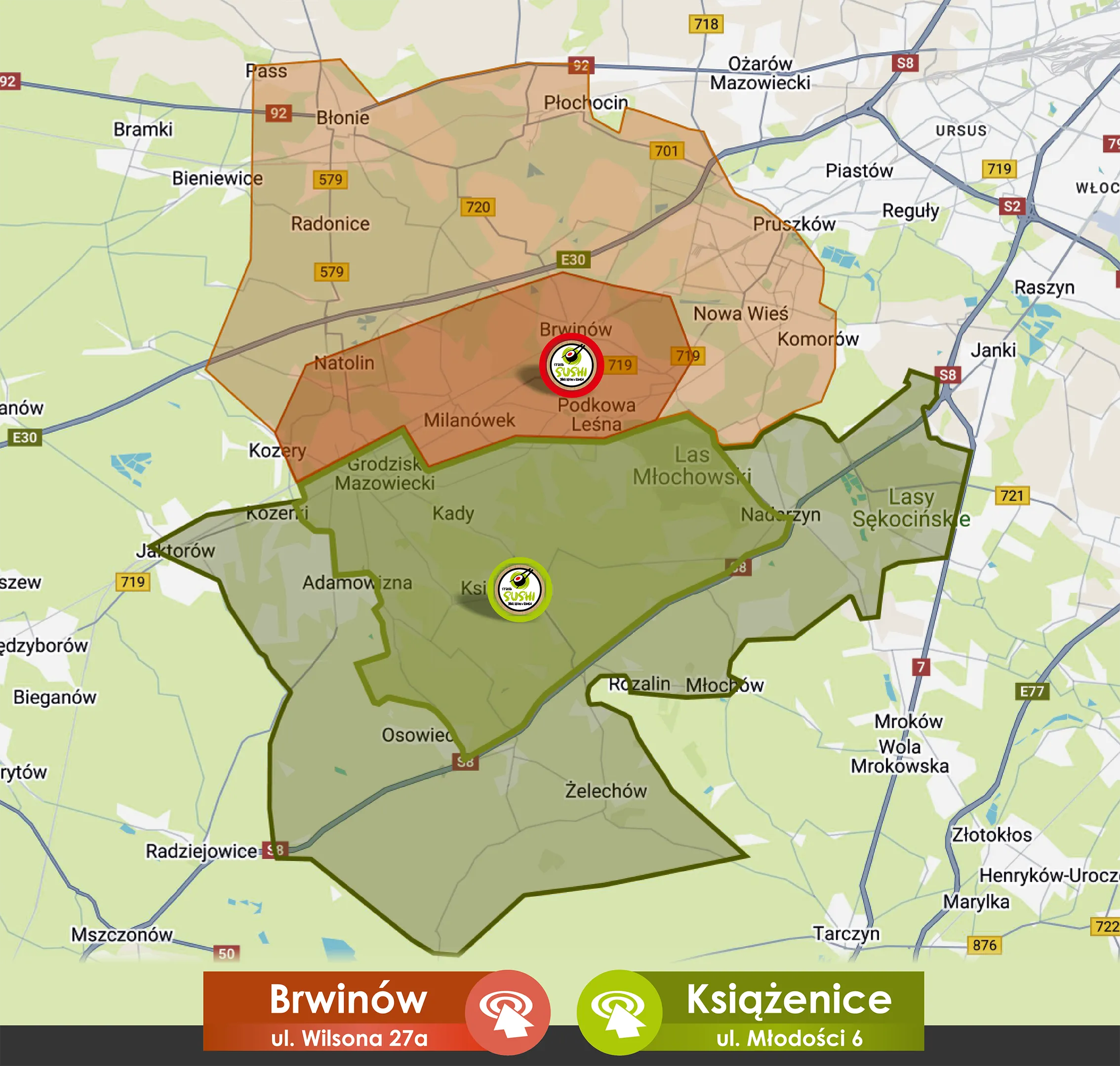 Mapa dostaw